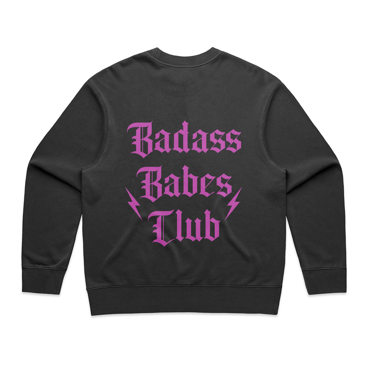 Badass Babes Club Bolt Faded Sweatshirt